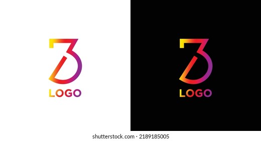 Modern and professional 3D letter initials logo design