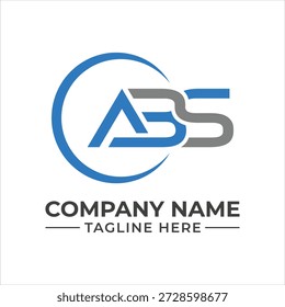 Modern and professional abs logo design with blue and grey colors