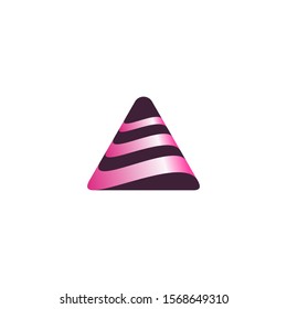 Modern professional abstract Letter A logo design template. Material design, origami flat and line art style