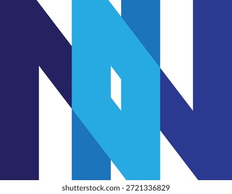 Logotipo de Vector abstracto moderno y profesional con franjas geométricas azul y cian entrelazadas que forman una letra estilizada N o un símbolo de conectividad. Este diseño limpio y de alta tecnología es perfecto para empresas de desarrollo de software, telecomunicaciones, infraestructura de TI, empresas de arquitectura o servicios de redes de datos. La vibrante paleta azul simboliza confianza, innovación y transformación digital