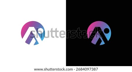 modern and professional AI logo design