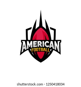 Modern professional american football logo for sport team