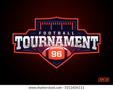 Modern professional american football logo for sport team