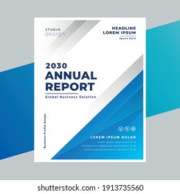 Modern Professional Annual Report Design Templates Stock Vector ...