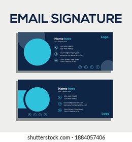 Modern Professional awesome unique Trendy Corporate custom beautiful personal Office Email signature design template set 