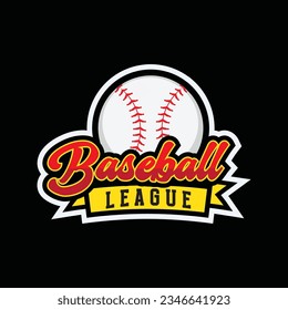Modern professional Baseball league emblem for baseball team