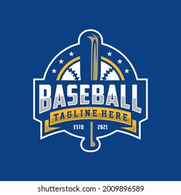 Modern professional baseball template logo design for baseball club