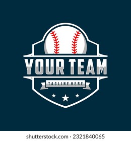 Modern professional baseball template logo design for baseball club