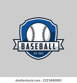 Modern professional baseball template logo design for baseball club