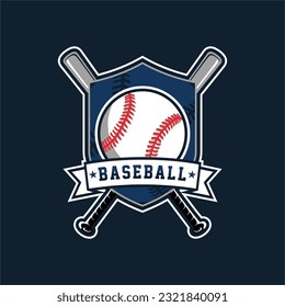 Diseño del logotipo de la plantilla profesional moderna de béisbol para el club de béisbol