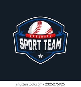 Modern professional baseball template logo design for baseball club