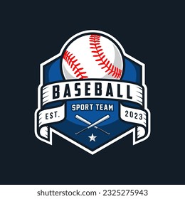 Modern professional baseball template logo design for baseball club