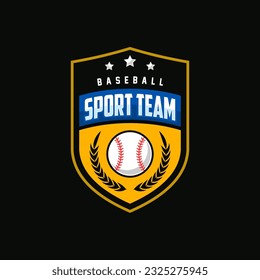 Modern professional baseball template logo design for baseball club