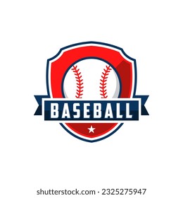 Modern professional baseball template logo design for baseball club