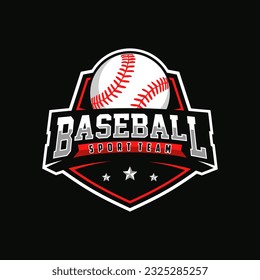 Modern professional baseball template logo design for baseball club