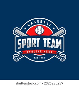 Modern professional baseball template logo design for baseball club