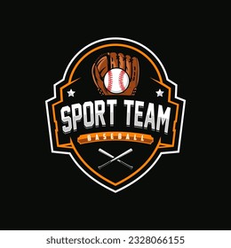 Modern professional baseball template logo design for baseball club