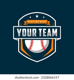 Modern professional baseball template logo design for baseball club
