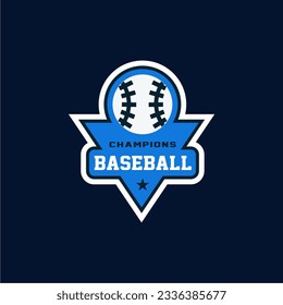 Modern professional baseball template logo design for baseball club