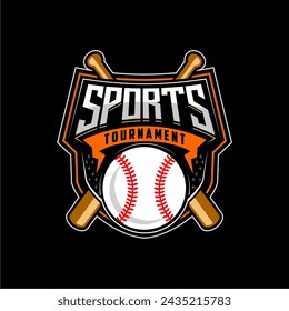 Modern professional baseball template logo design for baseball club