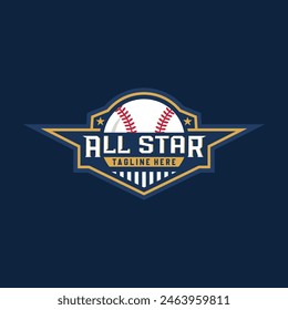 Modern professional baseball template logo design for baseball club
