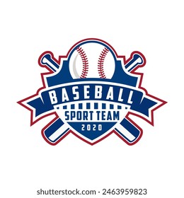 Modern professional baseball template logo design for baseball club