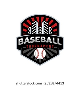 Modern professional baseball template logo design for baseball club