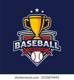 Modern professional baseball template logo design for baseball club