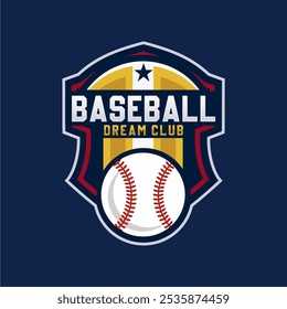 Diseño de logotipo de Plantilla de béisbol profesional moderno para club de béisbol