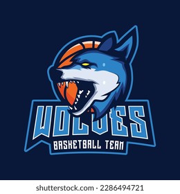 	
modern professional basketball team logo vector, emblem with editable text , sports logo design