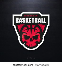 Modern professional basketball tournament sport template logo design.