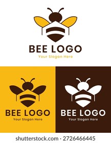 Modern and professional bee logo design symbolizing productivity, teamwork, growth, and sustainability. This clean and minimal honeybee icon is ideal for branding, startups, organic products, honey businesses, agriculture, eco-friendly companies, food brands, technology, and creative agencies. The logo is fully editable, scalable, and suitable for both digital and print use.
