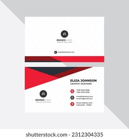 Modern Professional Business Card, Creative And Simple Business Visiting Card, Business Card Design Template 