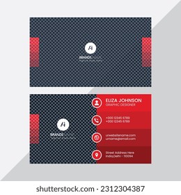 Modern Professional Business Card, Creative And Simple Business Visiting Card, Business Card Design Template 