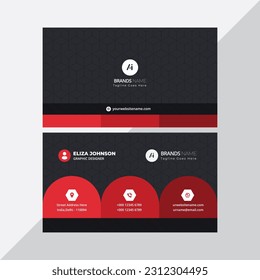 Modern Professional Business Card, Creative And Simple Business Visiting Card, Business Card Design Template 