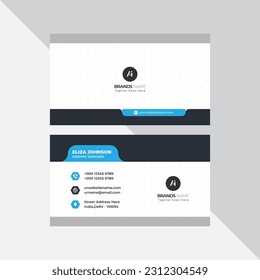 Modern Professional Business Card, Creative And Simple Business Visiting Card, Business Card Design Template 