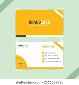 Modern Professional Business Card, Creative Business Card Design Template Vector