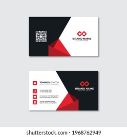 Modern professional business card design vector