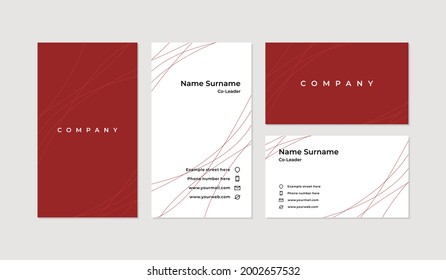 Modern and professional business card design template