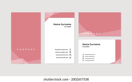 Modern and professional business card design template