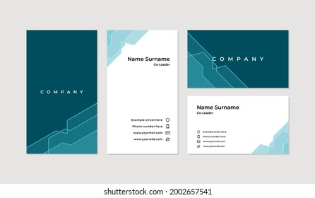 Modern and professional business card design template