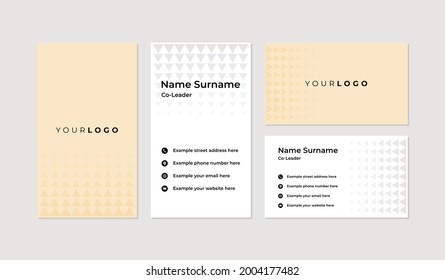 Modern and professional business card design template