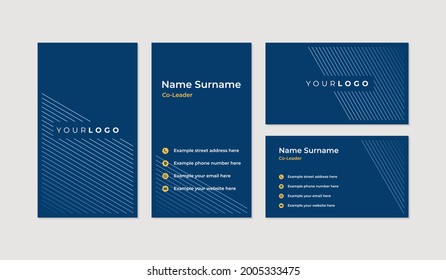 Modern and professional business card design template