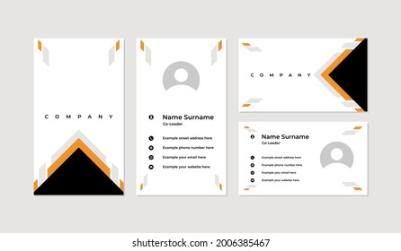 Modern and professional business card design template