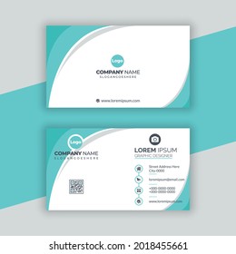 Modern professional business card design premium vector