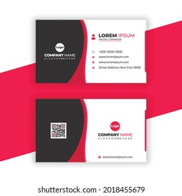Modern professional business card design premium vector