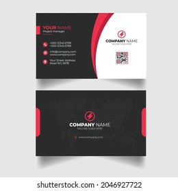 Modern professional business card design Premium Vector