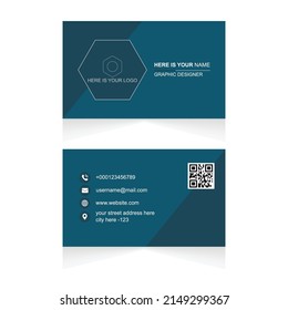 Modern Professional Business card design Vector Template