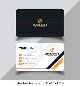 Modern professional business card design vector