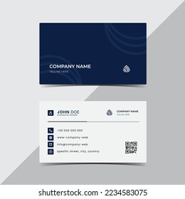 Modern professional business card design template for corporate, business, branding identity, or personal